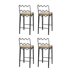 Set di 4 sgabelli da banco 'Méandre' di Design Frères, in COM
