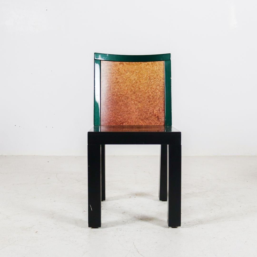Set of 4 Memphis Donau Dining Chairs by Ettore Sottsass for Leitner, 1980s 6