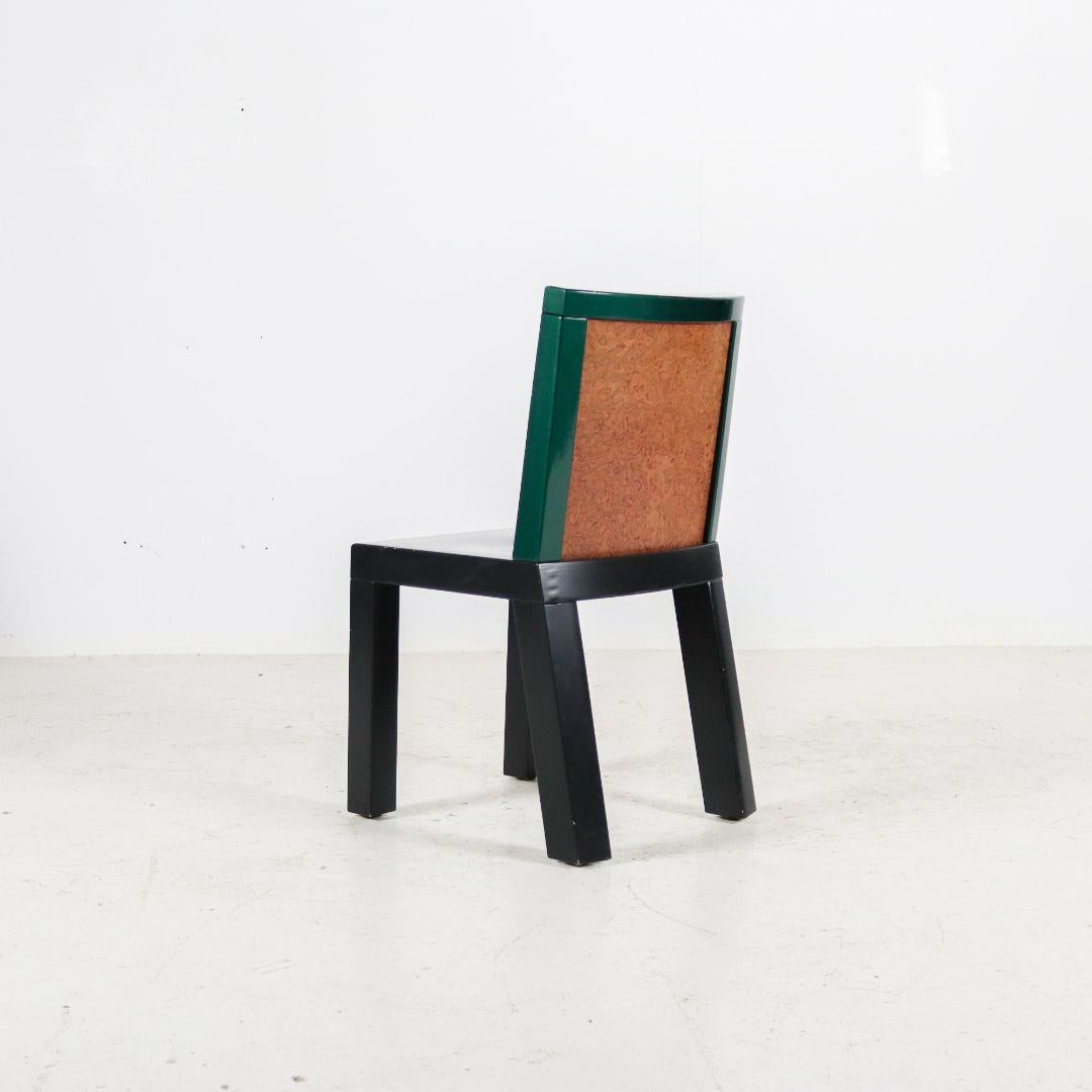 Austrian Set of 4 Memphis Donau Dining Chairs by Ettore Sottsass for Leitner, 1980s