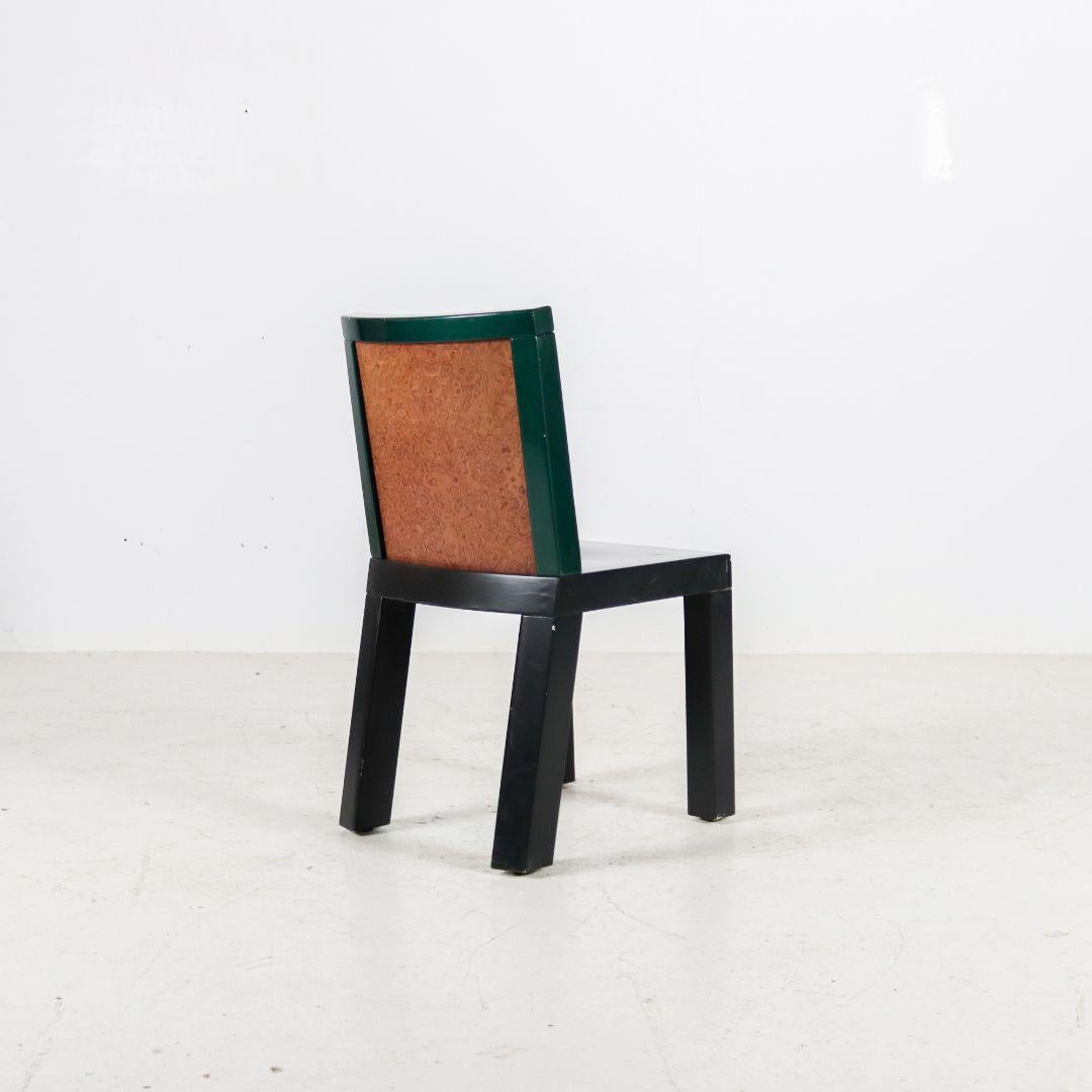 Set of 4 Memphis Donau Dining Chairs by Ettore Sottsass for Leitner, 1980s In Good Condition In BAARLO, LI