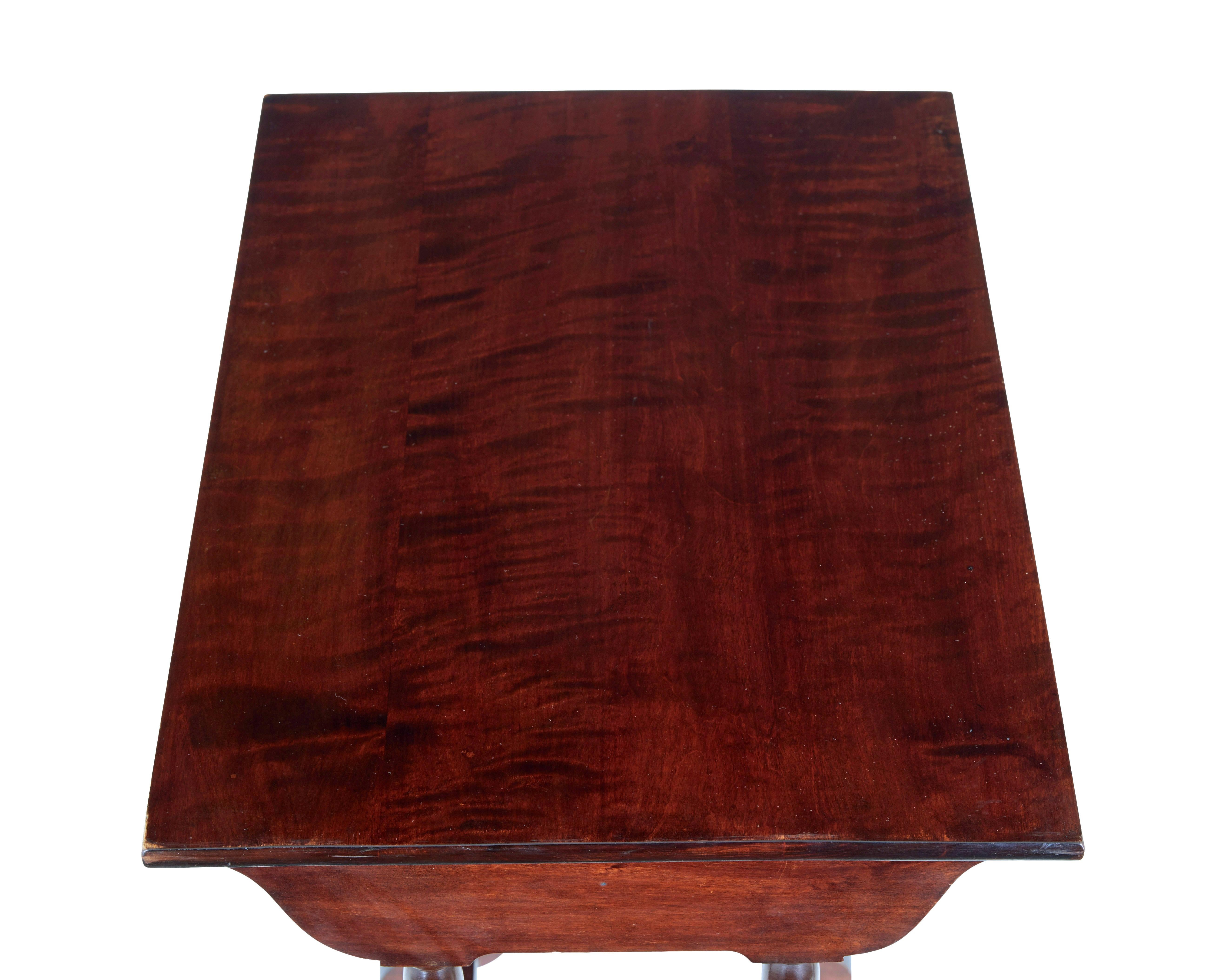 Swedish Set of 4 mid 20th century birch nest of tables For Sale