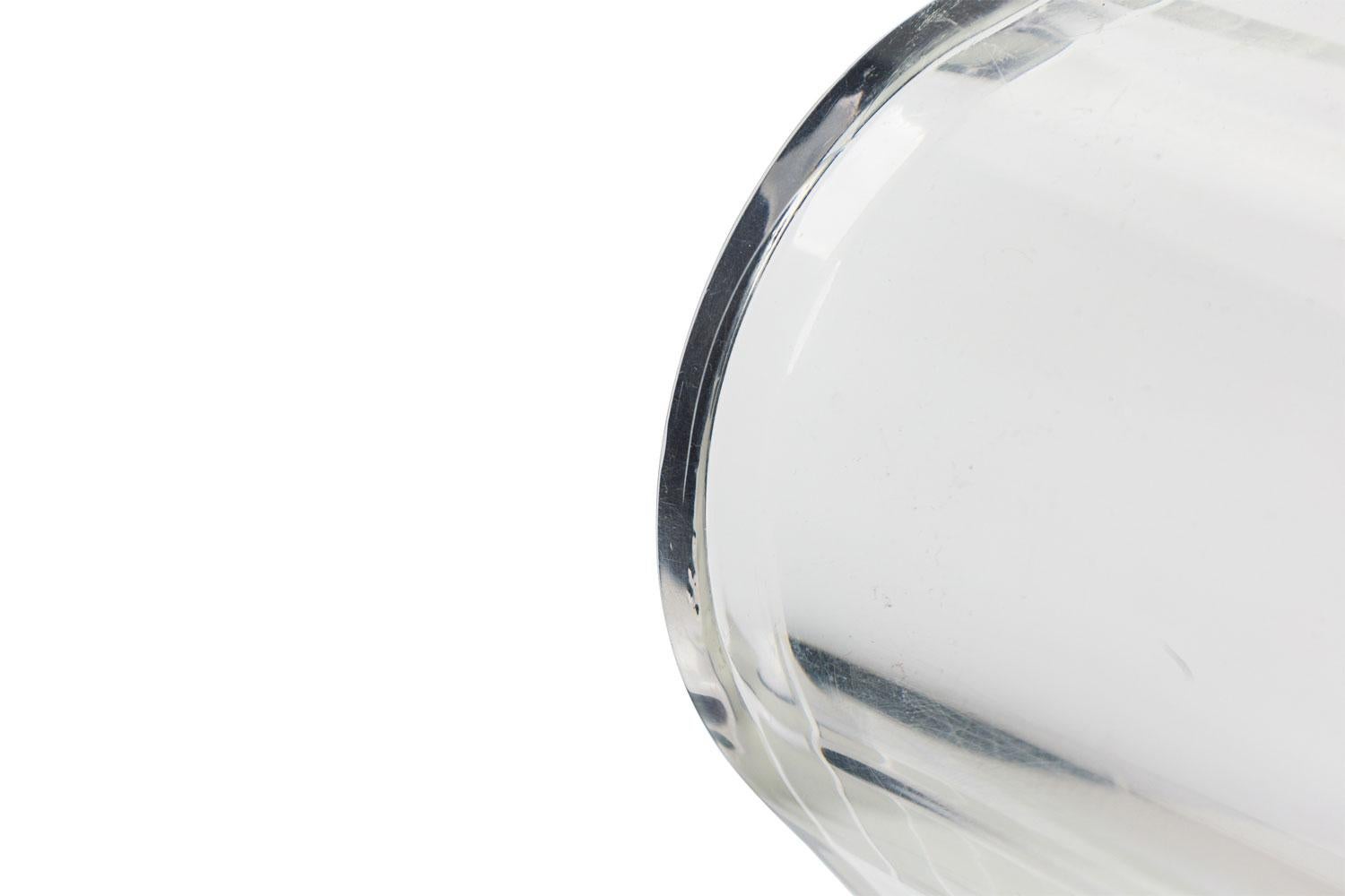 Set of 4 Mid-Century American Transparent Lucite Cantilever Barstools For Sale 7