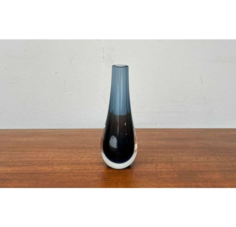 20th Century Set of 4 Mid-Century Art Glass Vases, 1960s For Sale