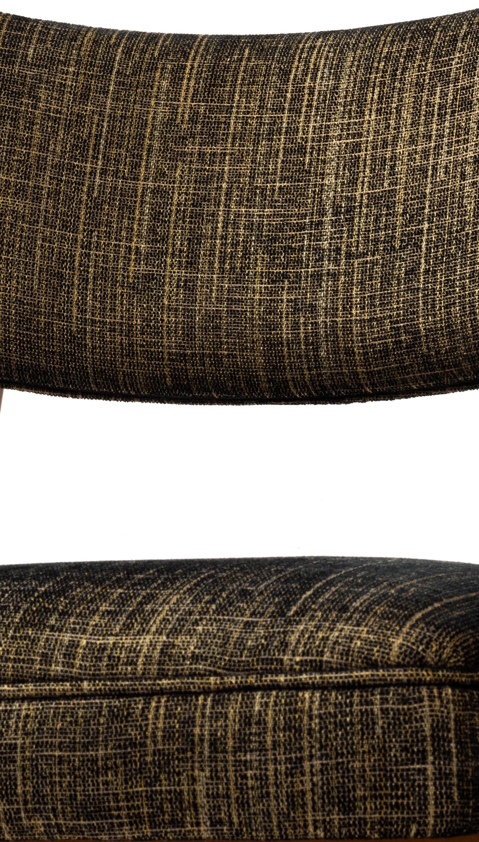 4er-Set Mid Century Schwarzer Lack  Sessel, 1952–1960, Dänemark, Dänemark (20. Jahrhundert) im Angebot