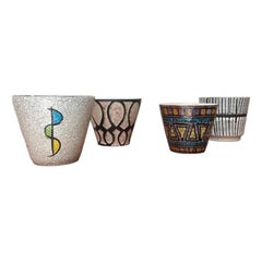 Set of 4 Mid-Century Ceramic Planters, 1960s