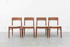 Set of 4 Mid-Century Danish Dining Chairs by Kai Kristiansen for K.S. Mobler