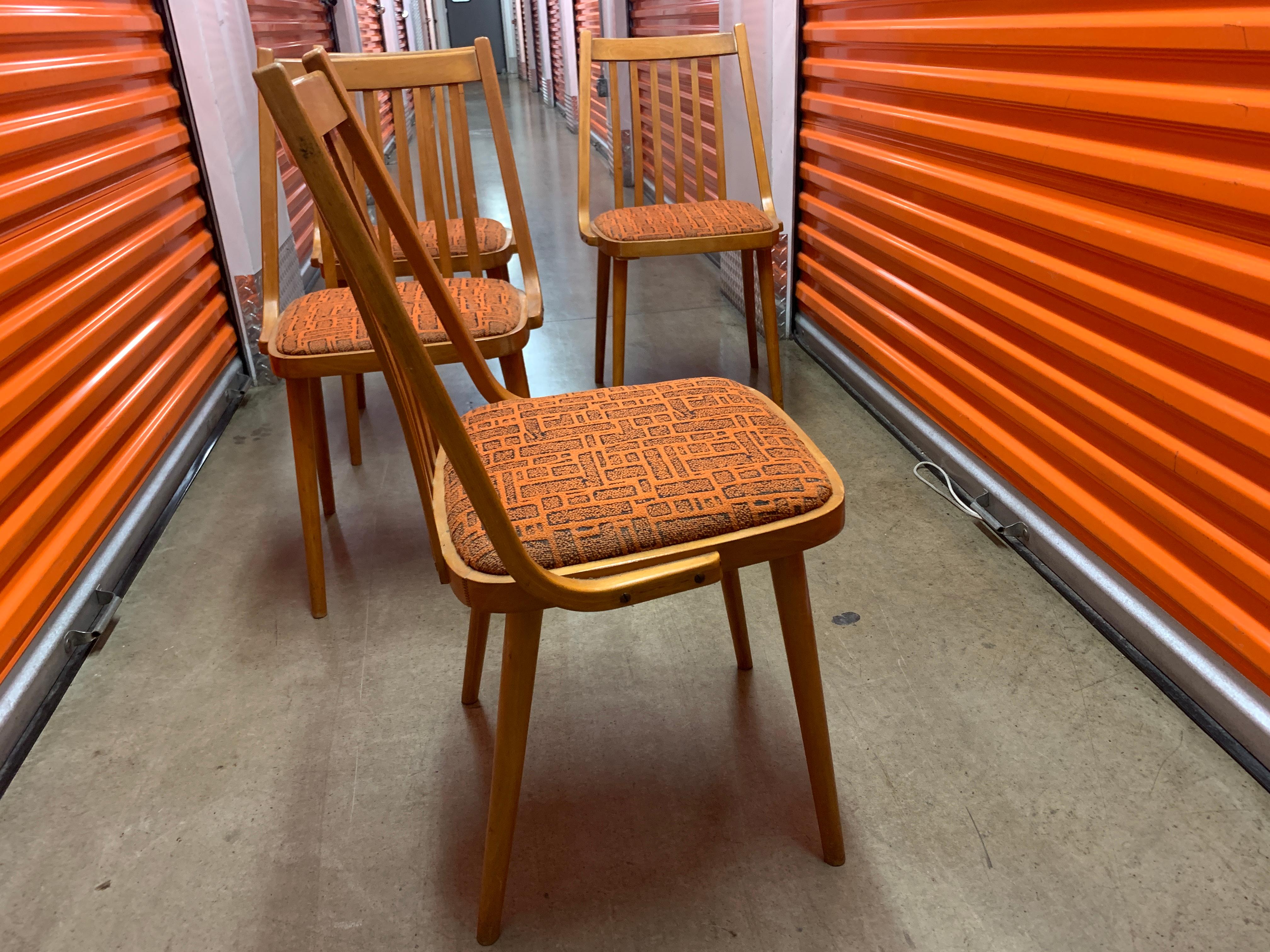 20th Century Set of 4 Midcentury Danish Dining Chairs For Sale