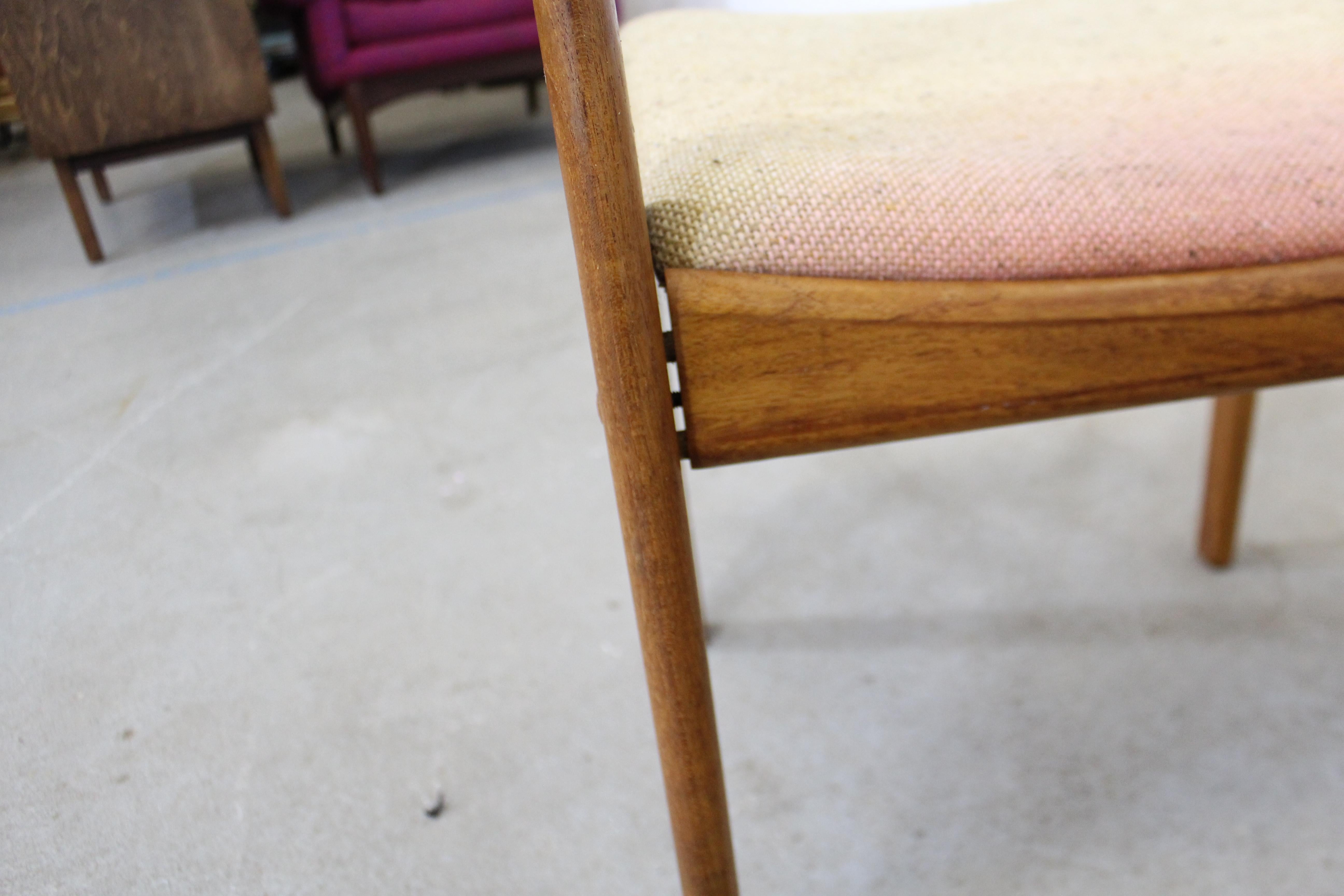 Set of 4 Mid-Century Danish Modern D-Scan Teak Side Dining Chairs 3