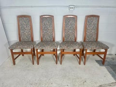 Set of 4 Mid Century  Danish Modern Teak Dining Chairs By Nordic Furniture