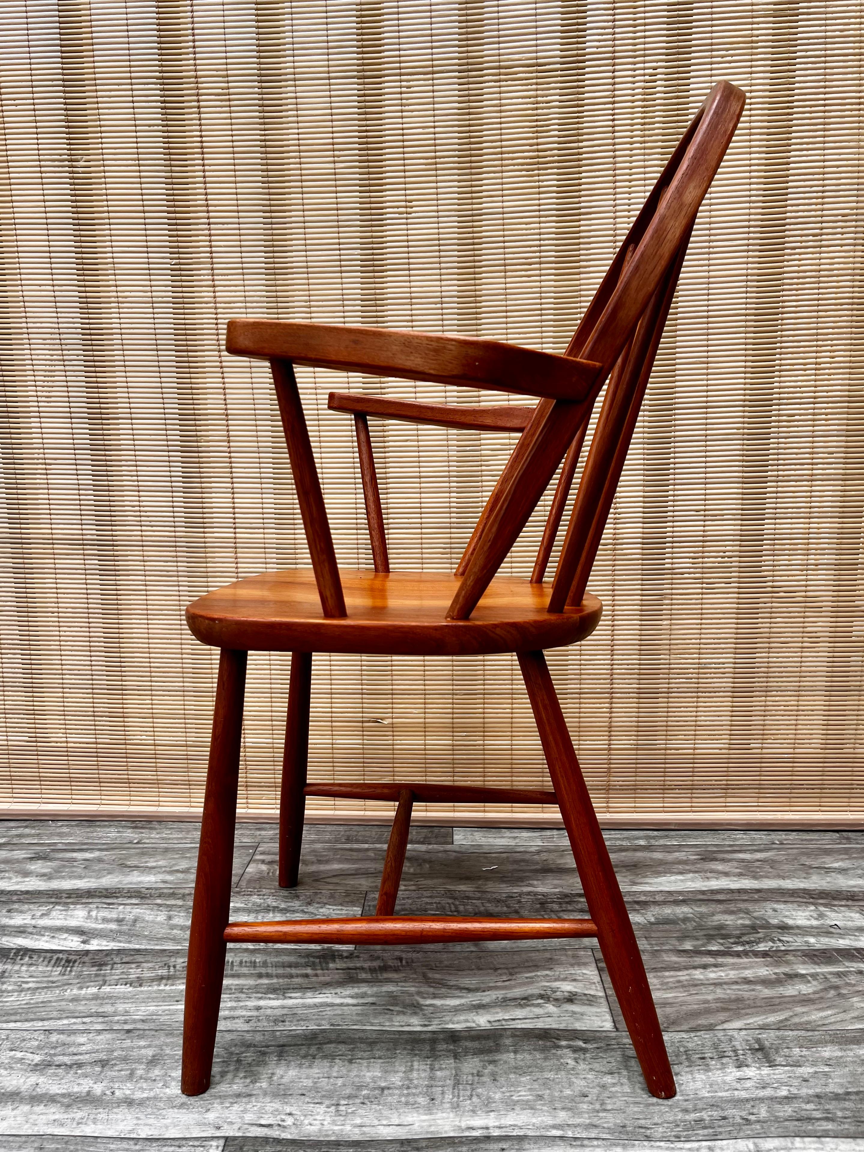 Ensemble de 4 chaises de salle à manger en teck moderne danois du milieu du siècle par Tarm Stole Mobelfabrik en vente 4