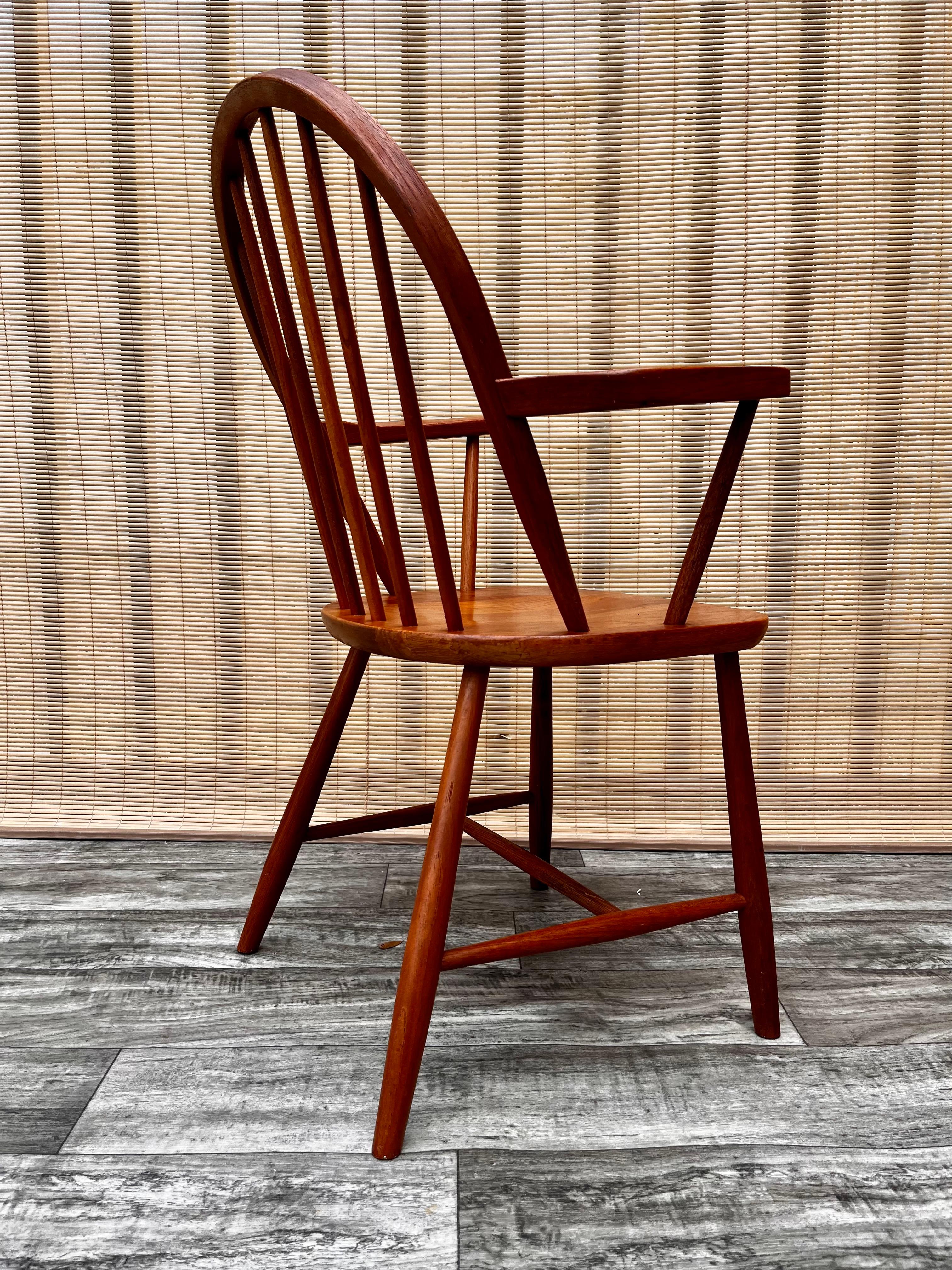 Ensemble de 4 chaises de salle à manger en teck moderne danois du milieu du siècle par Tarm Stole Mobelfabrik en vente 5