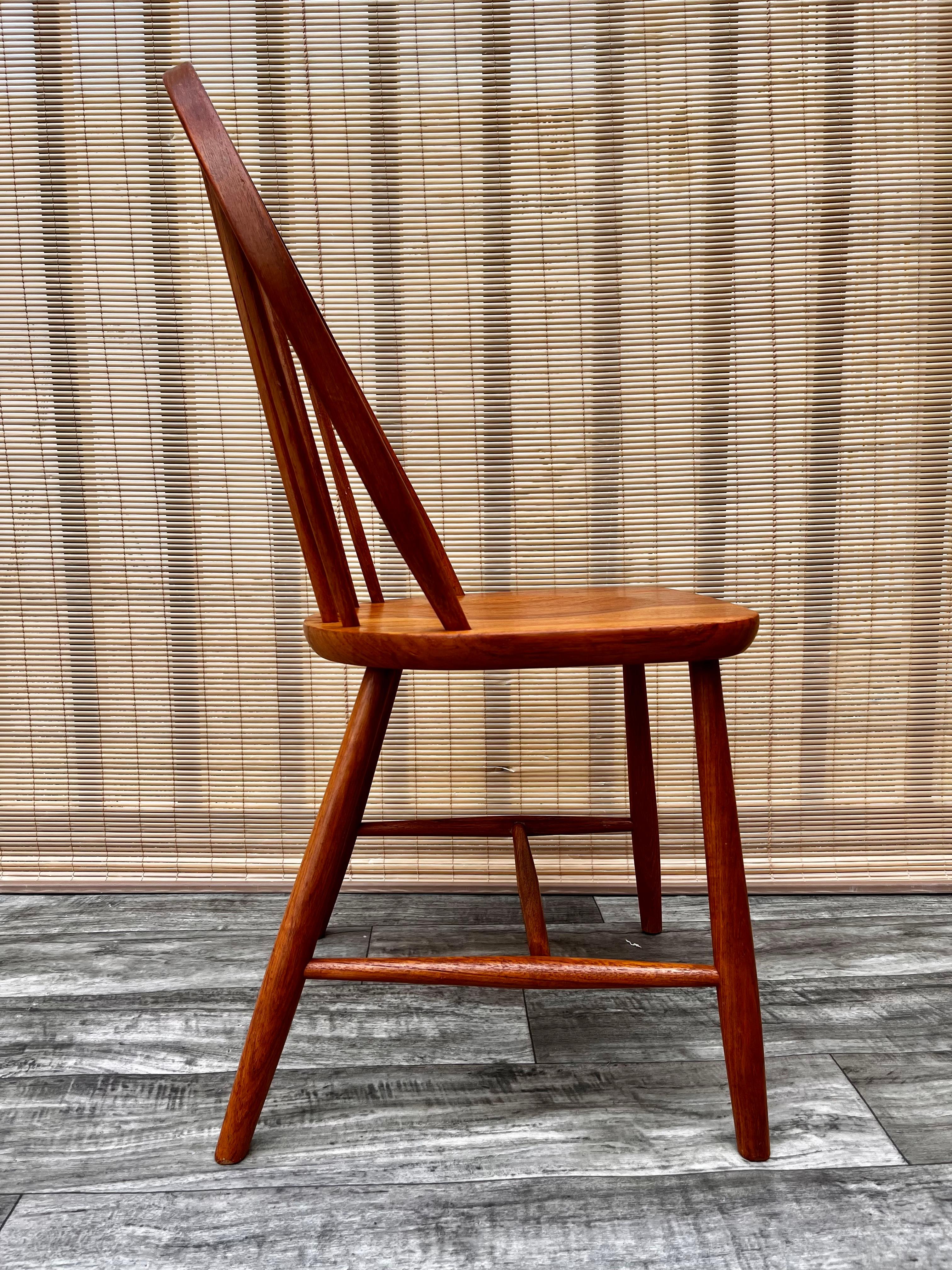 Ensemble de 4 chaises de salle à manger en teck moderne danois du milieu du siècle par Tarm Stole Mobelfabrik en vente 1