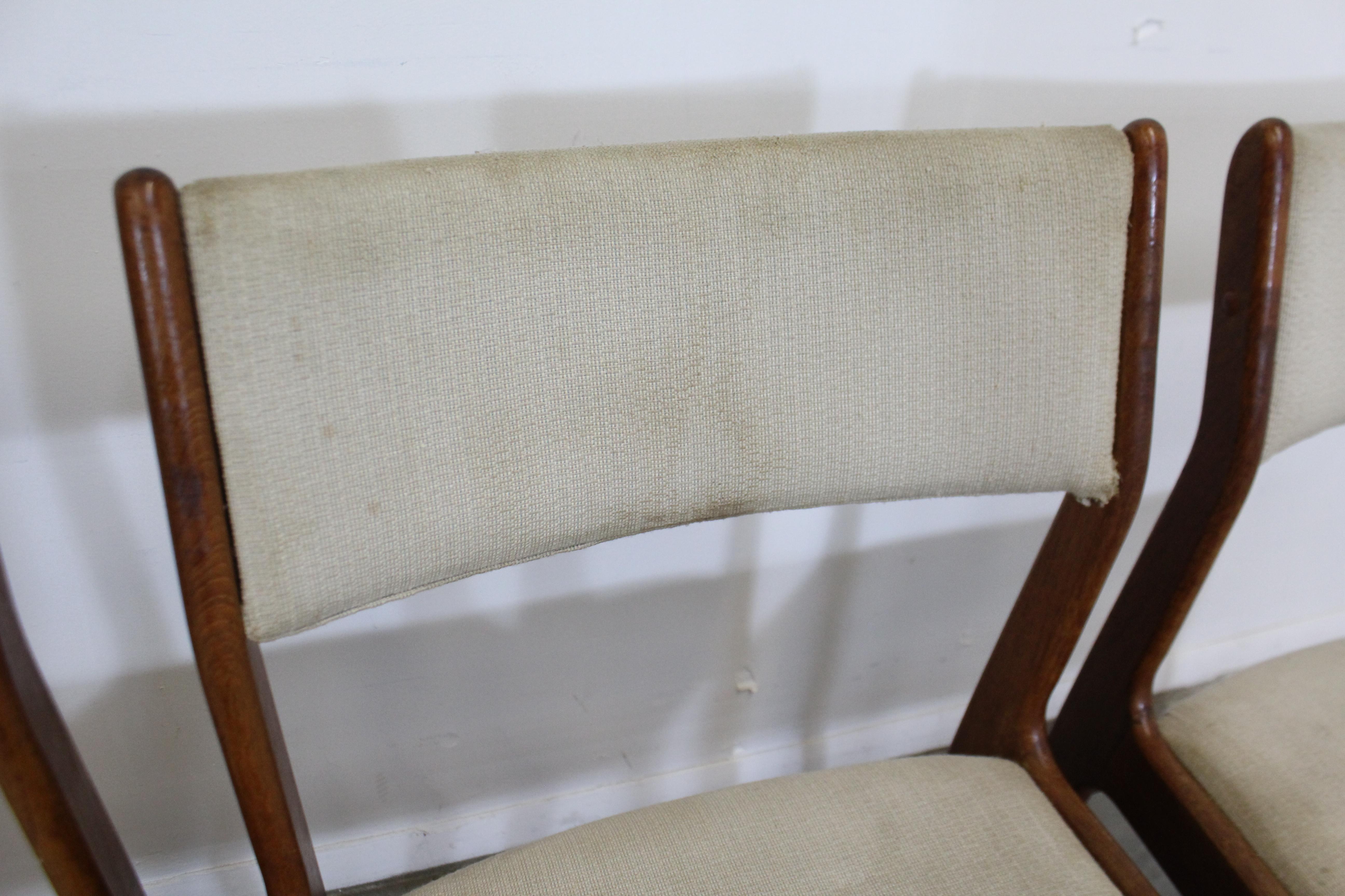 Set of 4 Midcentury Danish Modern Teak Dining Chairs 6