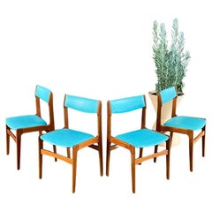 Set of 4 Mid-Century Danish Modern Teak Dining Chairs