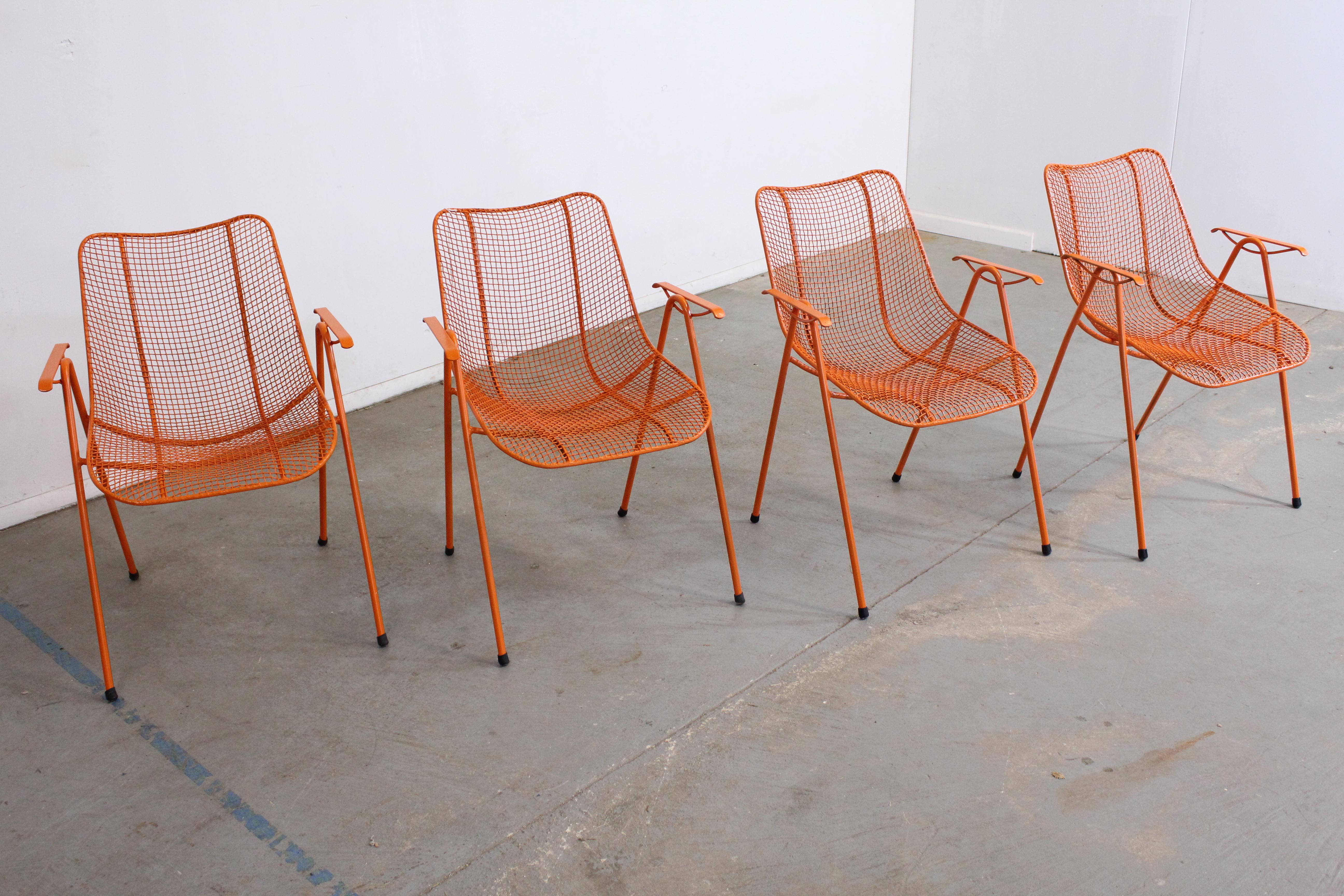 Set of 4 Mid-Century Danish Modern Woodard Sculptural Arm Chairs 3