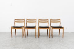 Set of 4 Mid-Century Danish Oak Dining Chairs by Poul Volther