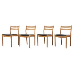 Set of 4 Mid-Century Danish Oak Dining Chairs by Poul Volther