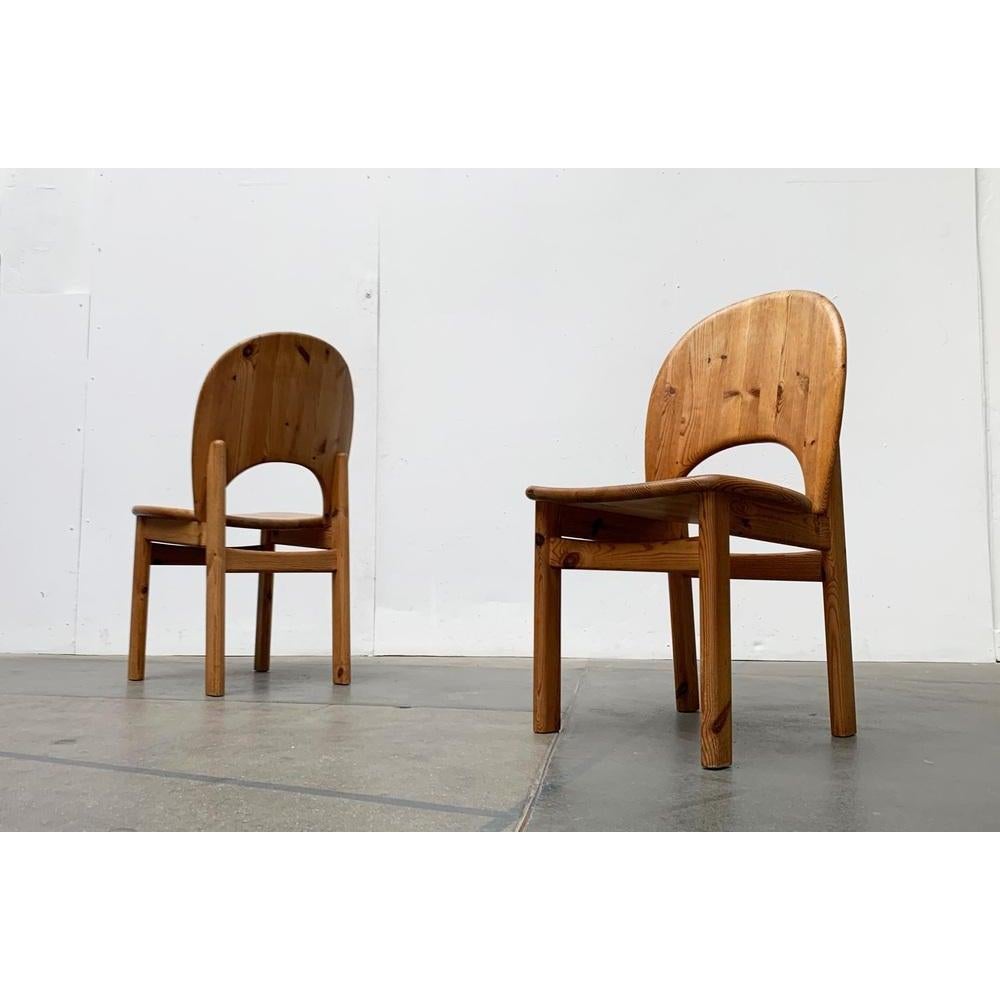 Mid-Century moderno Set di 4 sedie in pino danese del metà del secolo scorso di Niels Koefoed per Glostrup, 1960 in vendita