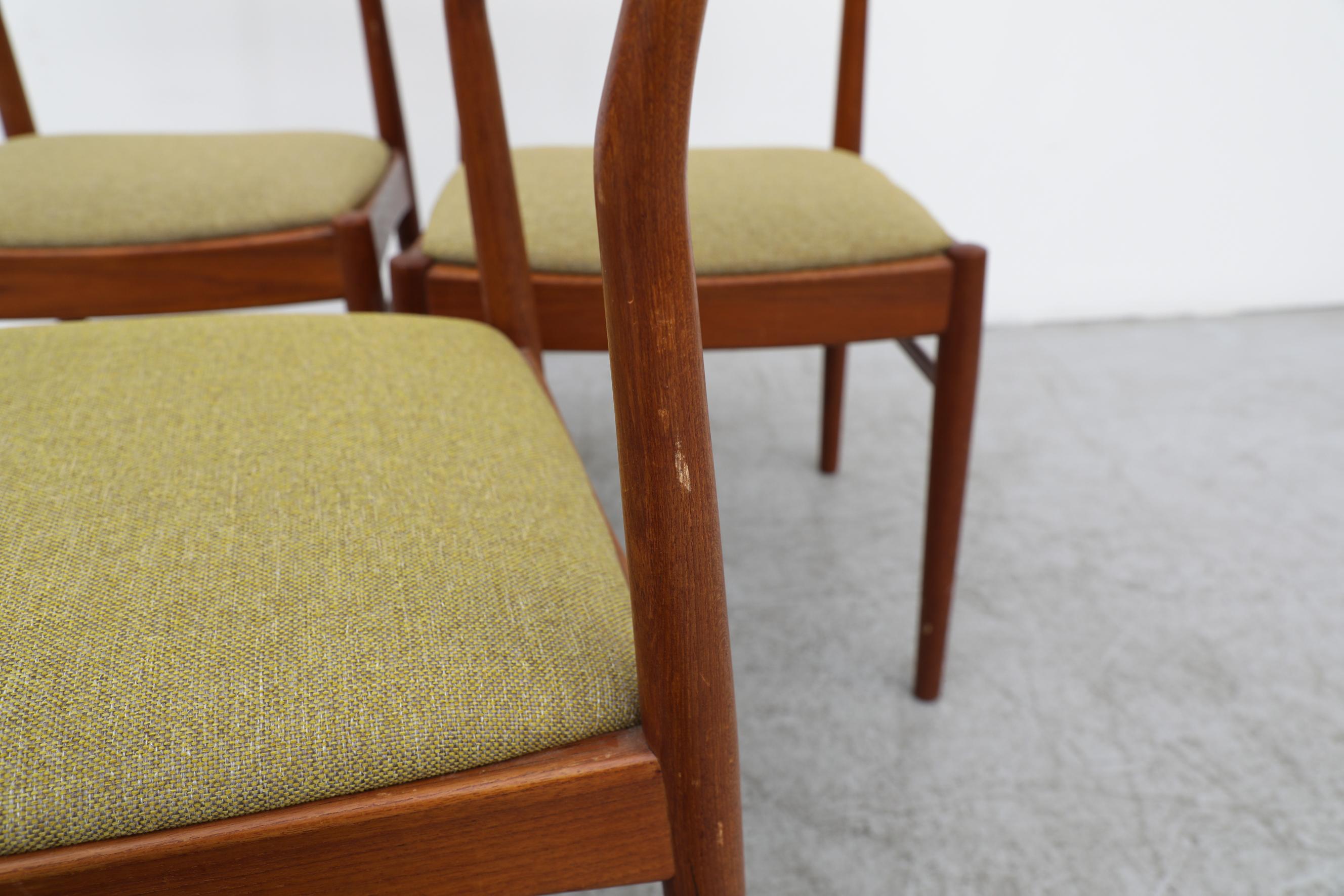 Set of 4 Mid-Century Danish Teak Dining Chairs by Kai Kristiansen 12