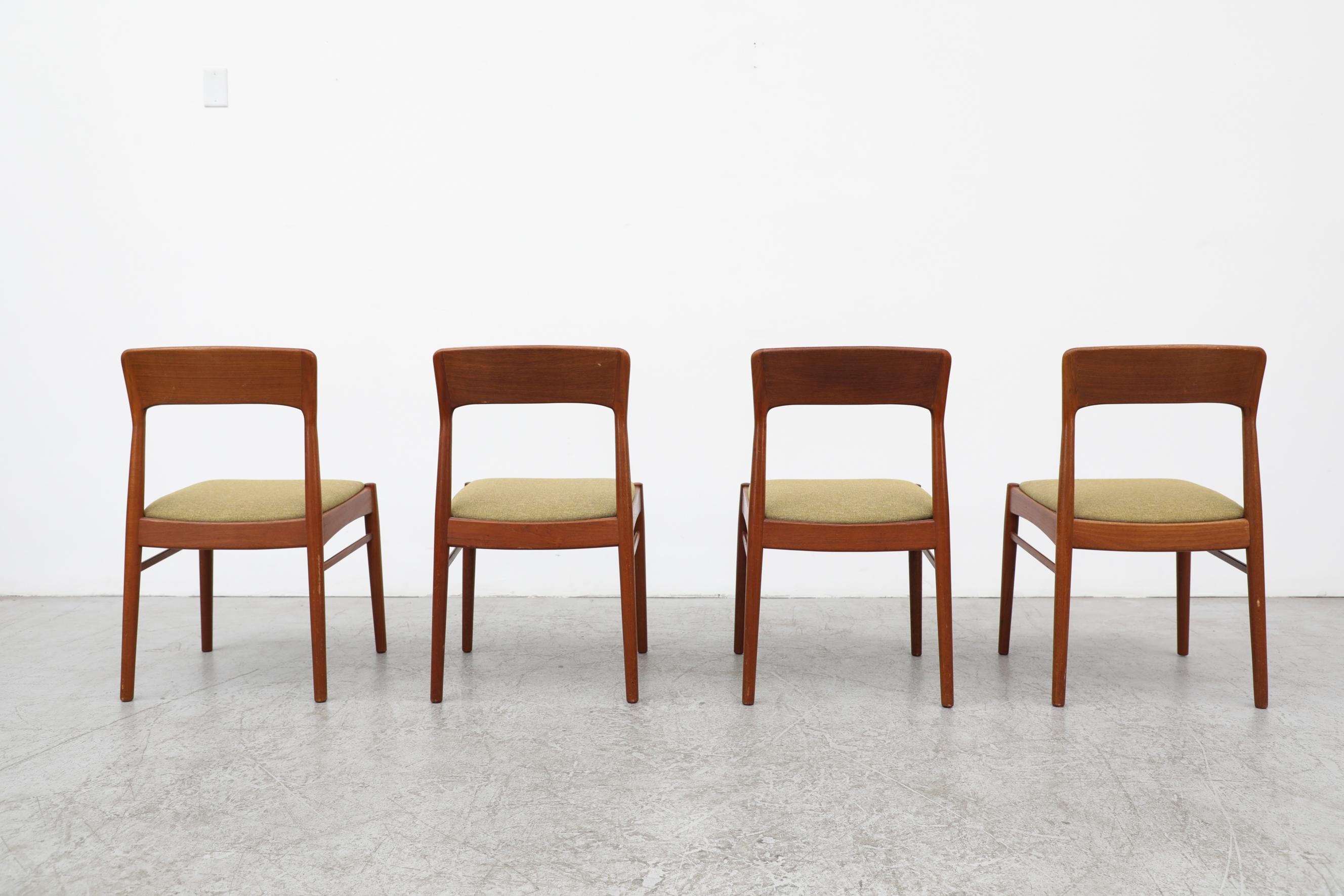 Set of 4 Mid-Century Danish Teak Dining Chairs by Kai Kristiansen 1