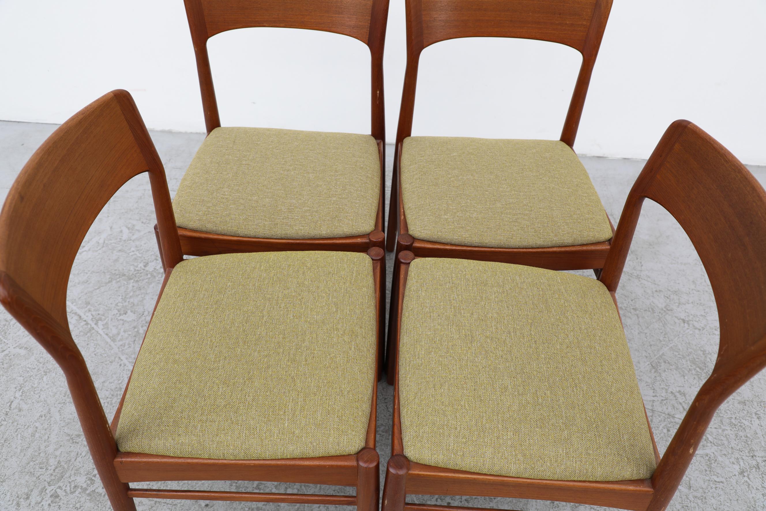Set of 4 Mid-Century Danish Teak Dining Chairs by Kai Kristiansen 3