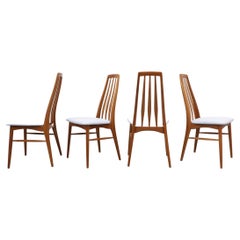 Set of 4 Mid-Century Danish Teak Niels Koefoed 'Eva' Dining Chairs