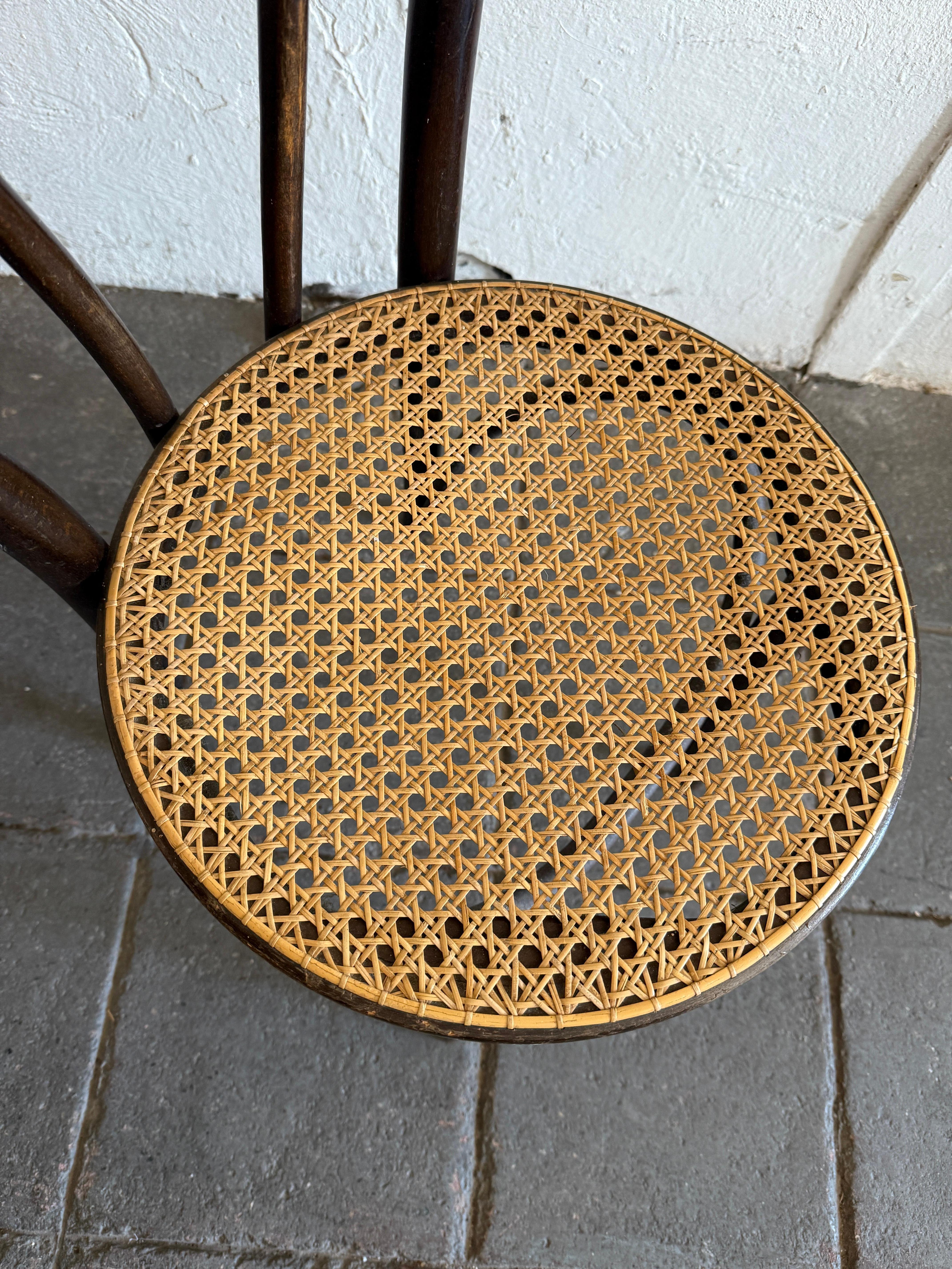 20th Century Set of 4 Mid-Century Dining Cafe Bentwood Chairs by Thonet