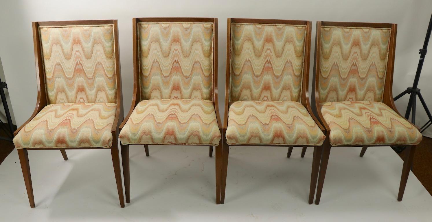 Set of 4 Mid Century Dining Chairs after Carlo de Carli For Sale 3