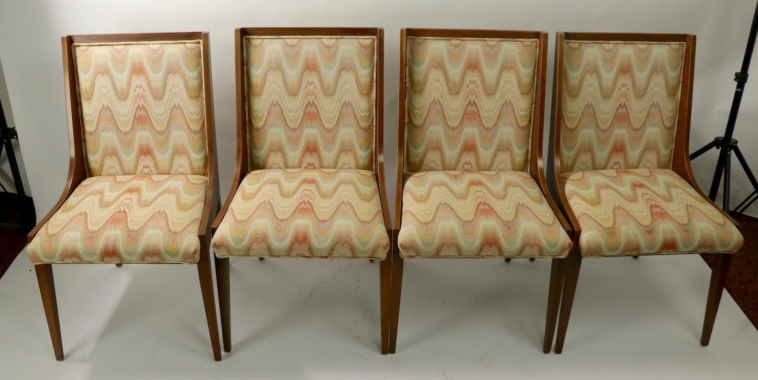 Set of 4 Mid Century Dining Chairs after Carlo de Carli For Sale 4
