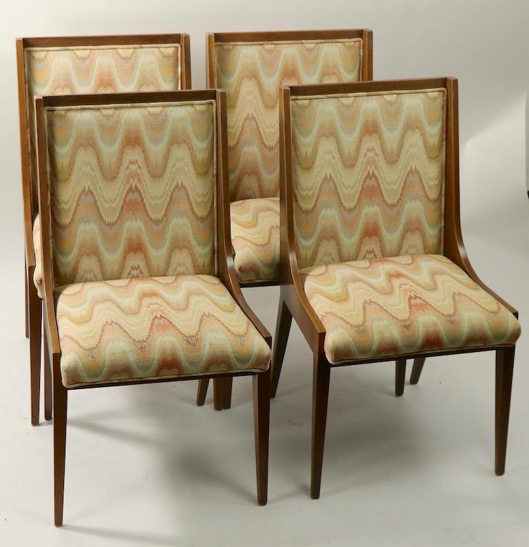 Set of 4 Mid Century Dining Chairs after Carlo de Carli For Sale 5