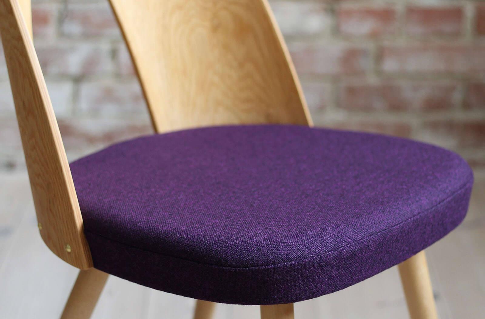Set of 4 Mid Century Dining Chairs by A.Šuman, Customizable Upholstery Available For Sale 1