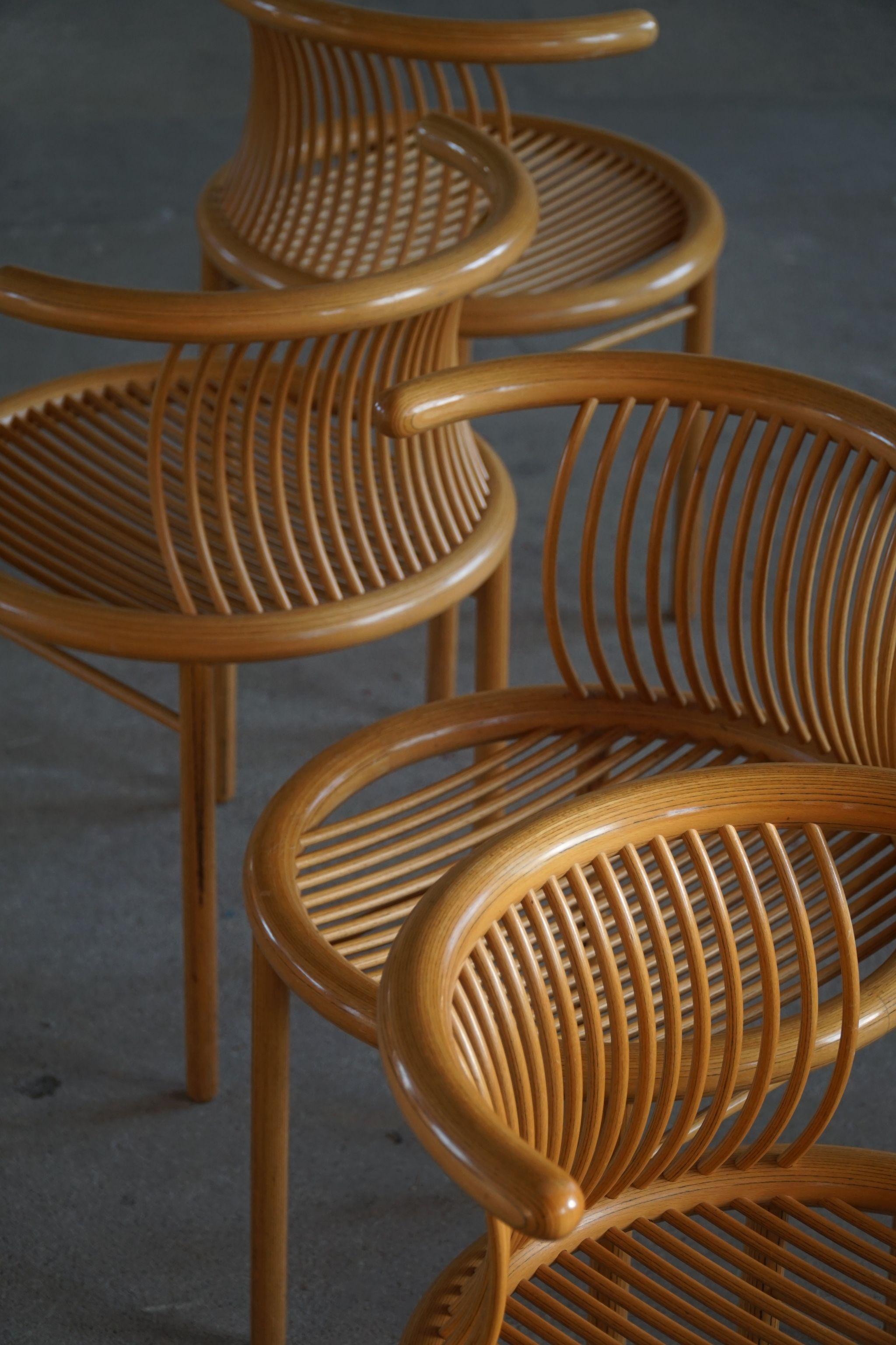 Set of 4 Mid-Century Dining Chairs by Helmut Lubke, Germany, 1960s 4