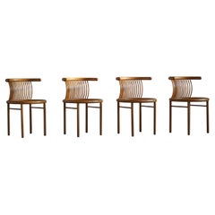 Set of 4 Mid-Century Dining Chairs by Helmut Lubke, Germany, 1960s
