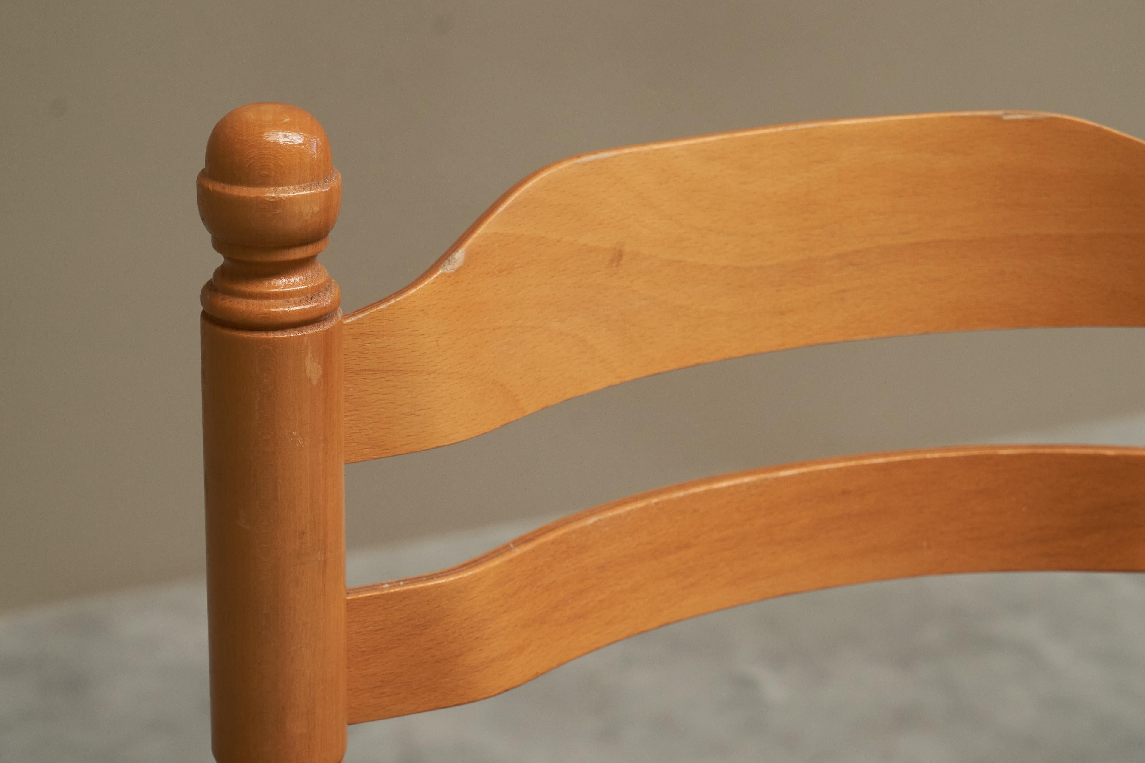 Hêtre Ensemble de 4 chaises de salle à manger du milieu du siècle en Beeche 1970 en vente