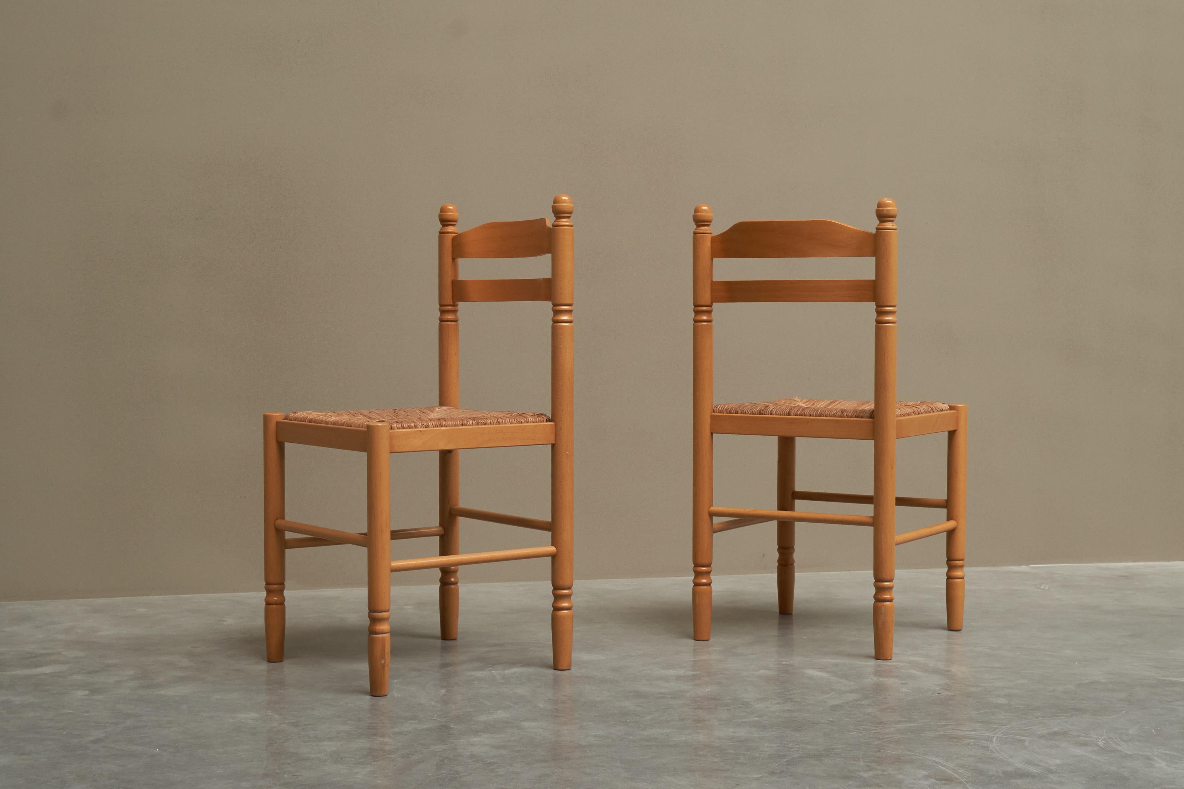 Ensemble de 4 chaises de salle à manger du milieu du siècle en Beeche 1970 en vente 2