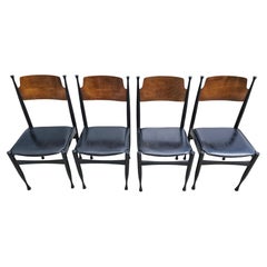 Set of 4 Mid-Century Dining Chairs in style of Paolo Buffa, Yugoslavia 1960s