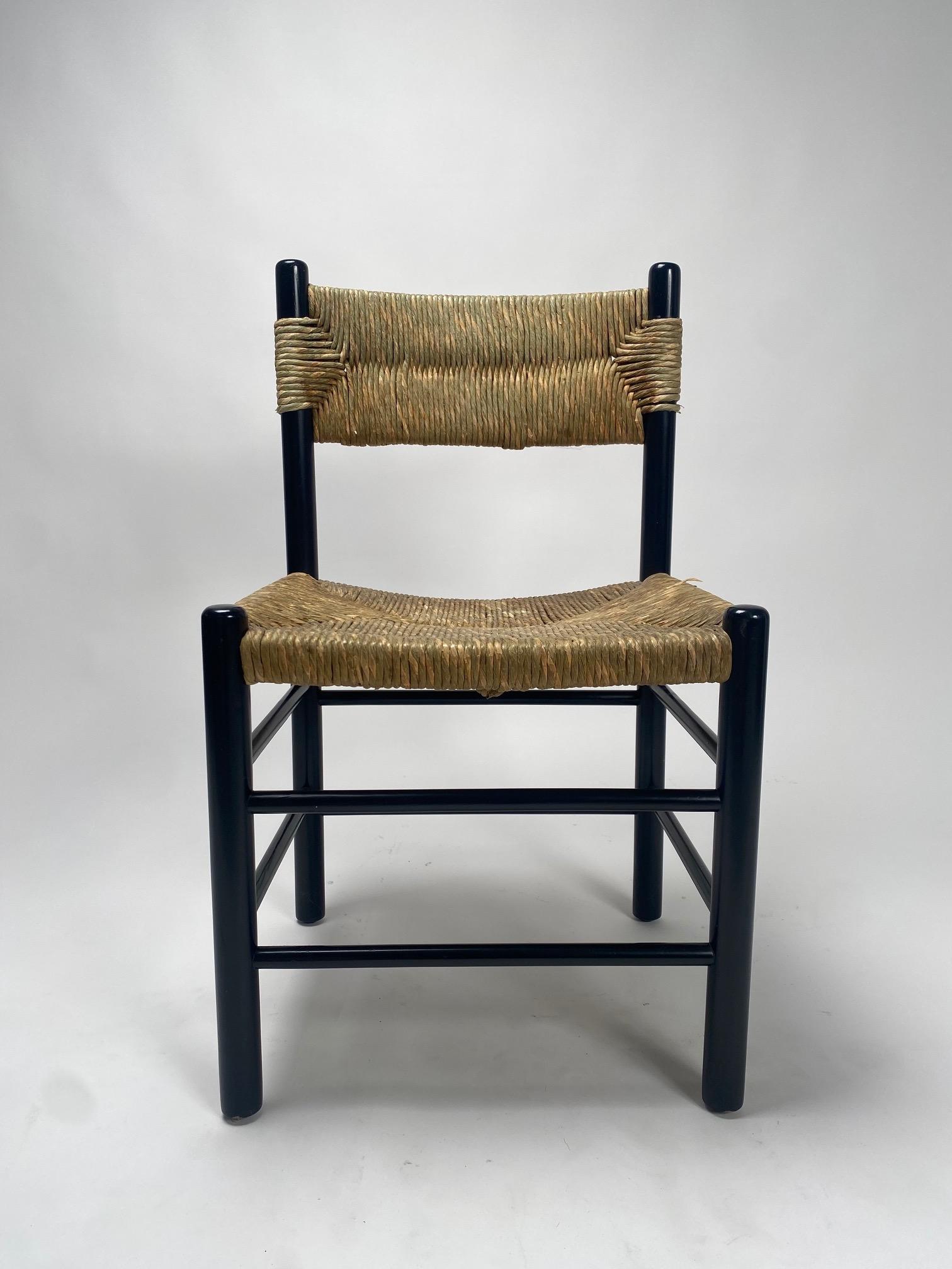 Satz von 4 Stühlen „Dordogne“ aus der Mitte des Jahrhunderts im Stil von Charlotte Perriand, 1960er Jahre (Französisch) im Angebot