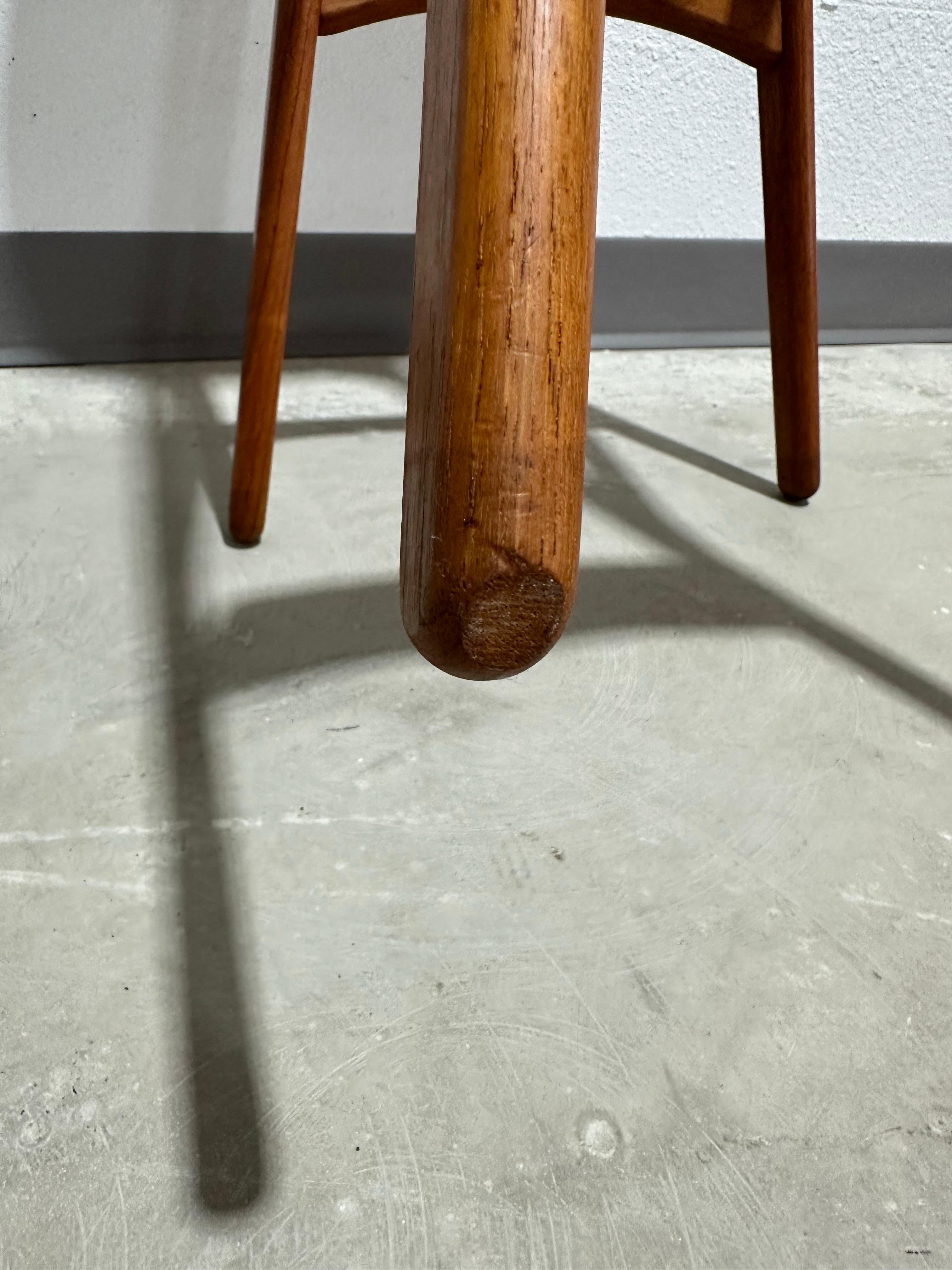 Set of 4 Mid Century Erik Buch Model 61 Danish Teak Bar Stools 5