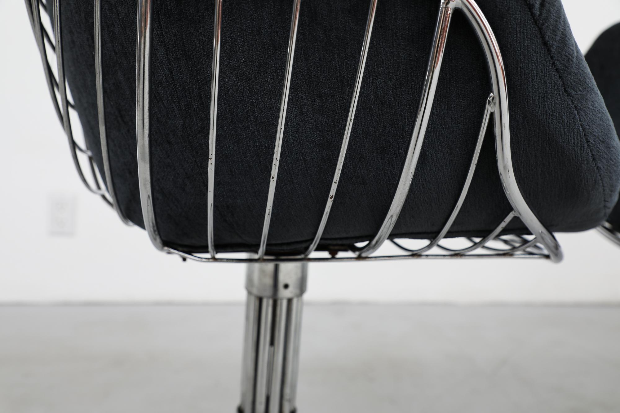 Set of 4 Mid-Century Gastone Rinaldi for RIMA Italia Chrome Pan Am Chairs For Sale 8