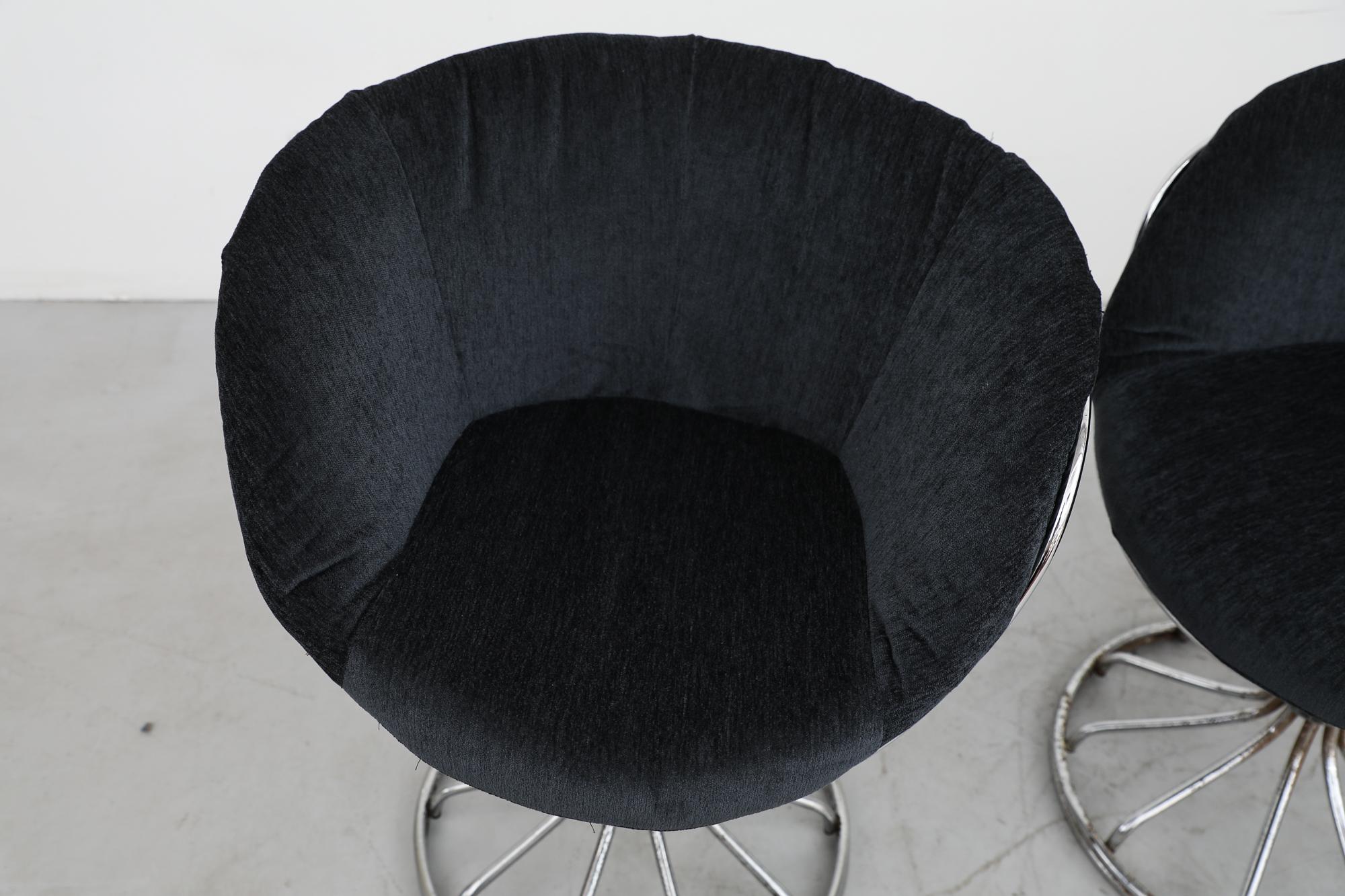 Set of 4 Mid-Century Gastone Rinaldi for RIMA Italia Chrome Pan Am Chairs For Sale 10
