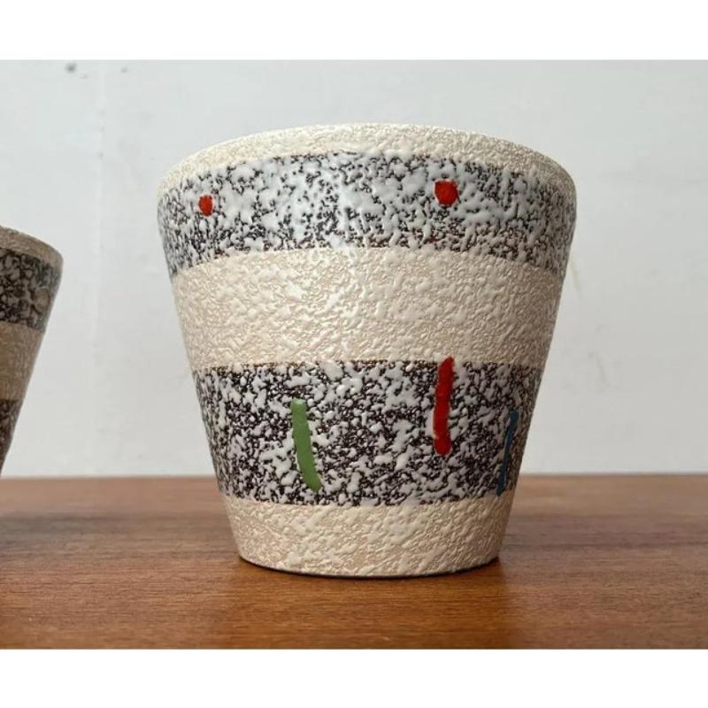 Set di 4 fioriere tedesche di metà secolo in ceramica, anni '60 in vendita 2