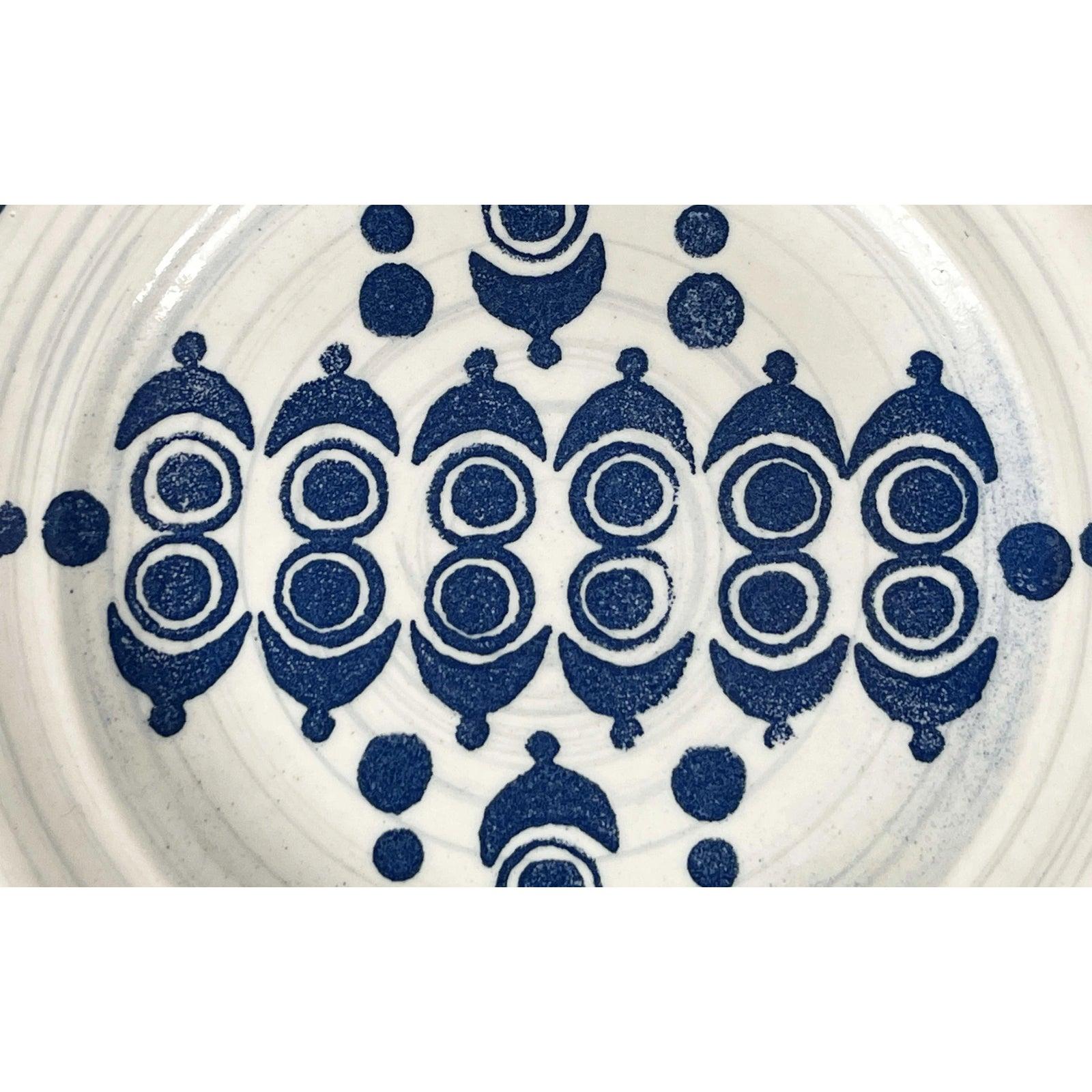 Set of 4 Mid-Century German Ceramic Plates from Ceramano, 1960s In Excellent Condition For Sale In Hamburg, DE