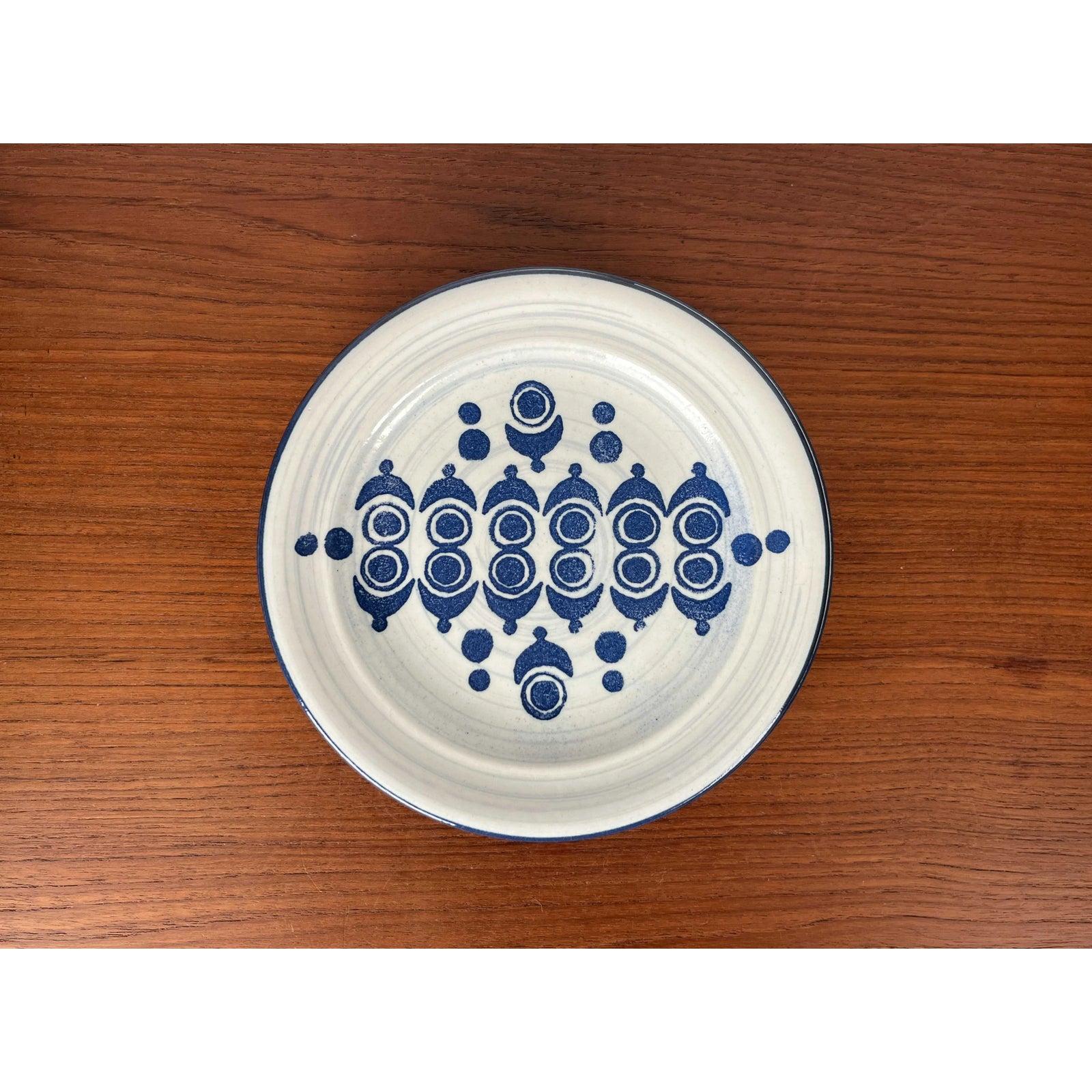 Set of 4 Mid-Century German Ceramic Plates from Ceramano, 1960s For Sale 3