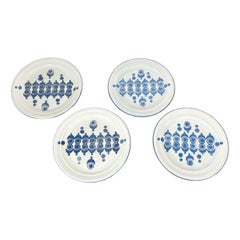 Set of 4 Mid-Century German Ceramic Plates from Ceramano, 1960s
