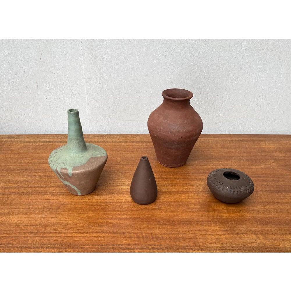 Set of 4 Mid-Century German Studio Pottery Vases from M.R. I and II, 1960s For Sale 6