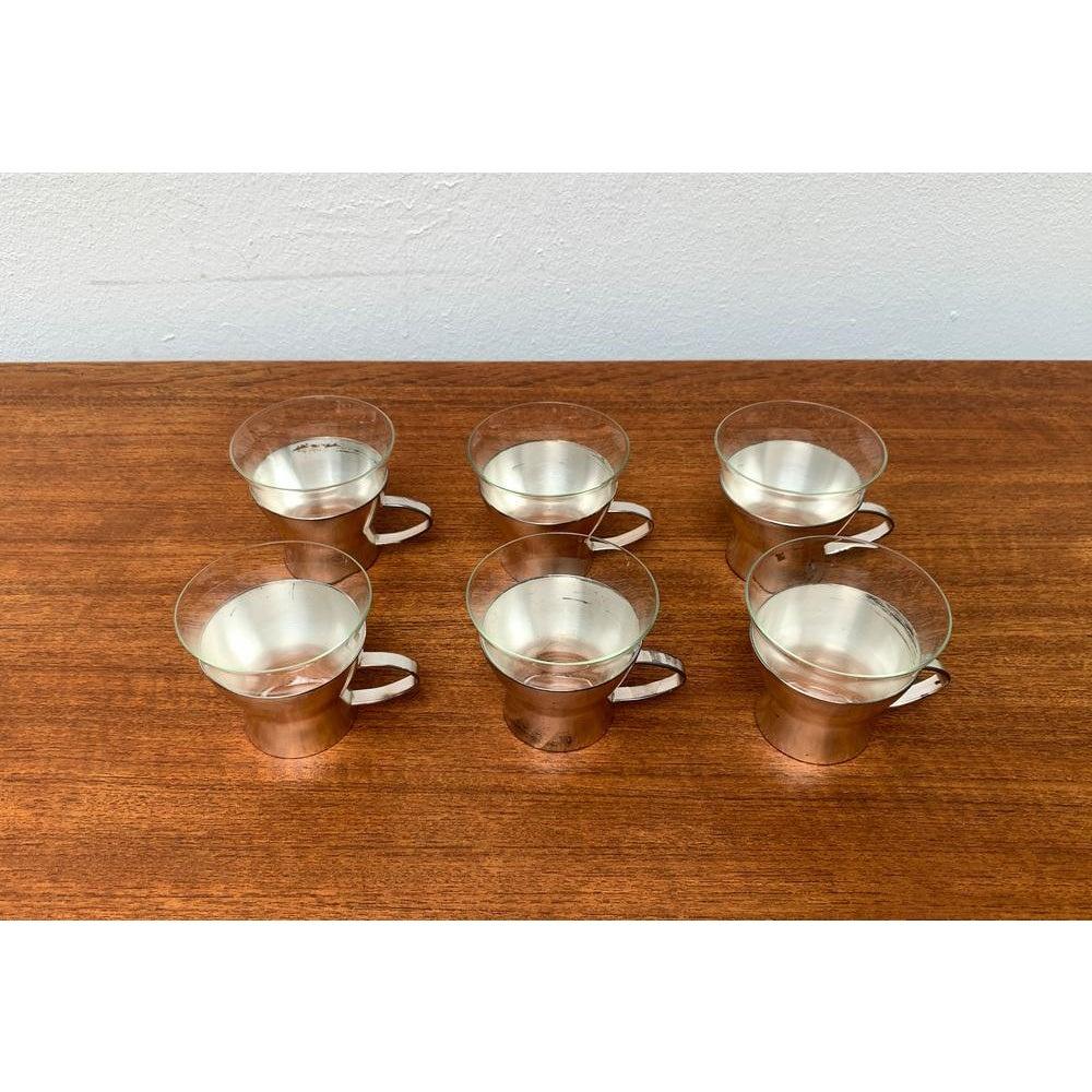 Allemand Ensemble de 4 verres à thé allemands du milieu du siècle de WMF, années 1960 en vente