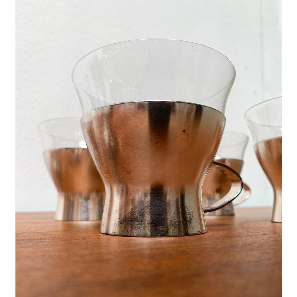 Ensemble de 4 verres à thé allemands du milieu du siècle de WMF, années 1960 en vente 1