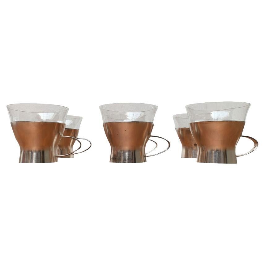 Set of 4 Mid-Century German Tea Glasses from WMF, 1960s