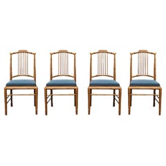 Set di 4 sedie da pranzo italiane di metà secolo di Giorgetti, anni '60