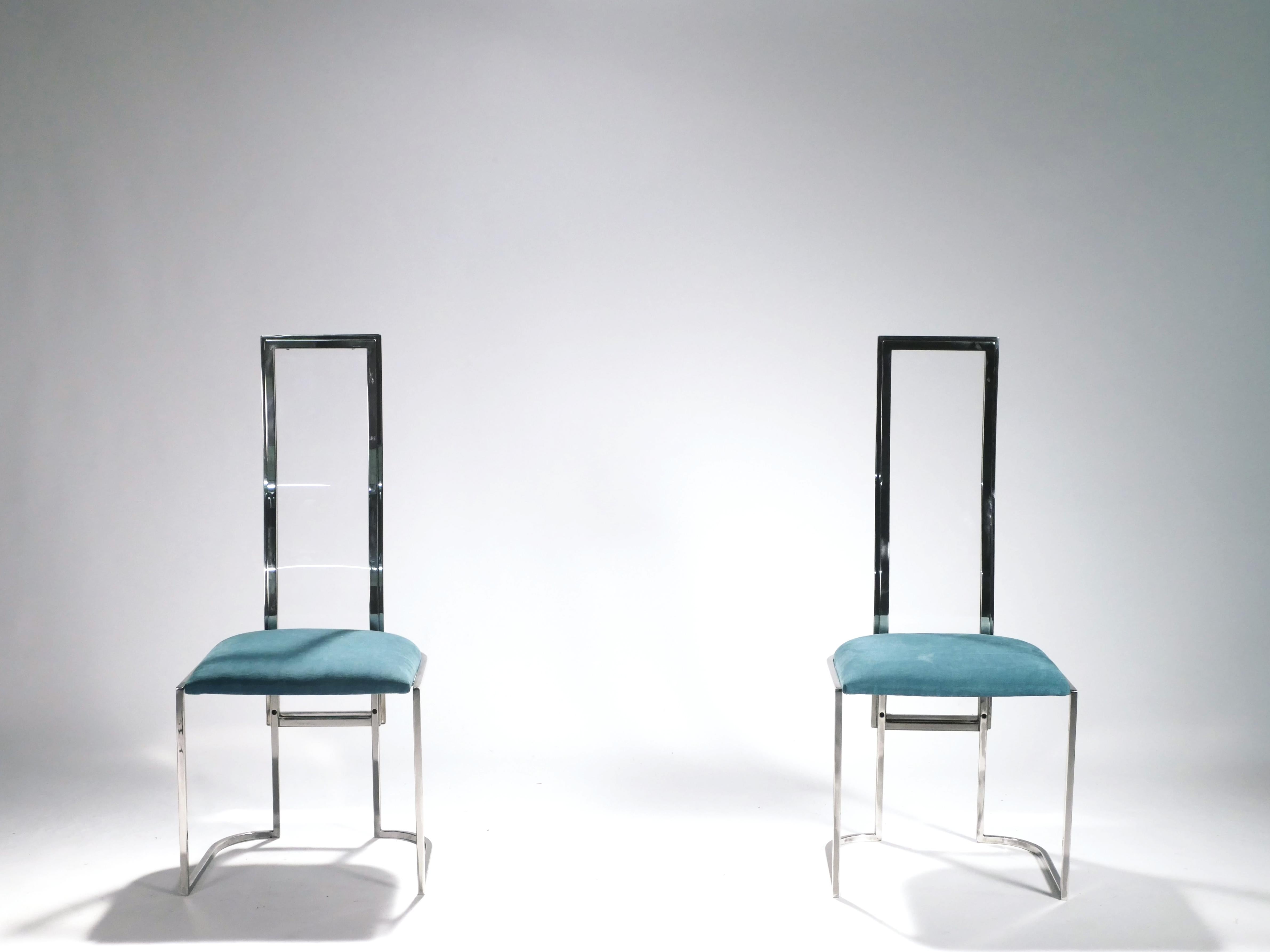Set of 4 Midcentury Italian Lucite Green Chairs, 1970s 1